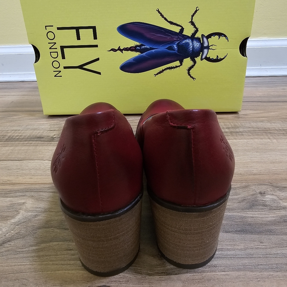 New Fly London Bery104fly Pumps, Red - Picture 5 of 15